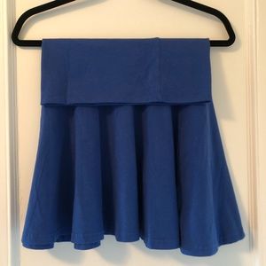 Royal Blue American Apparel Cotton Skirt